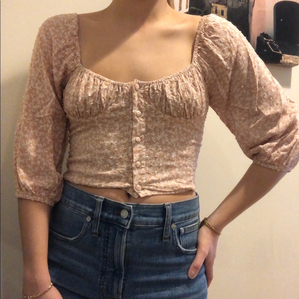 Skylar + Madison cropped shirt